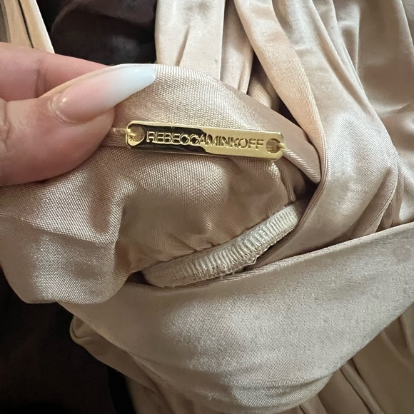 Rebecca Minkoff silk champagne dress - size 8 - Picture 2 of 3